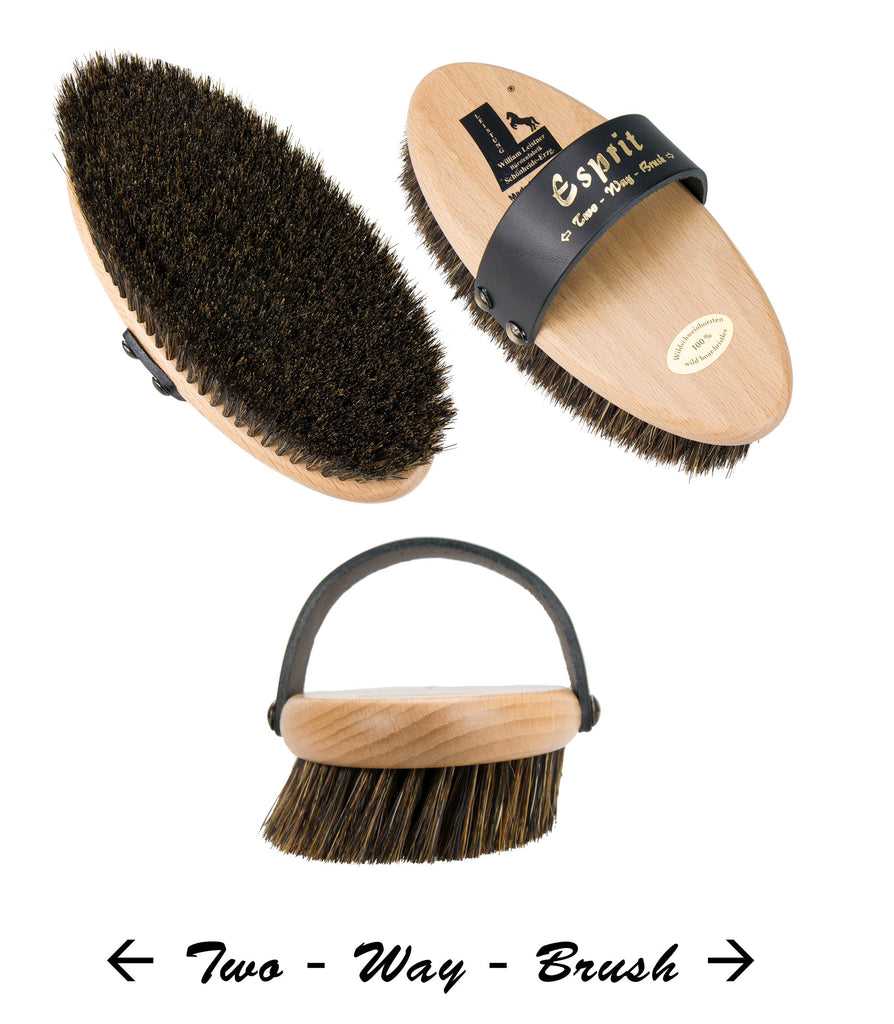 Leistner Natural Bristle "Esprit" Angled Brush