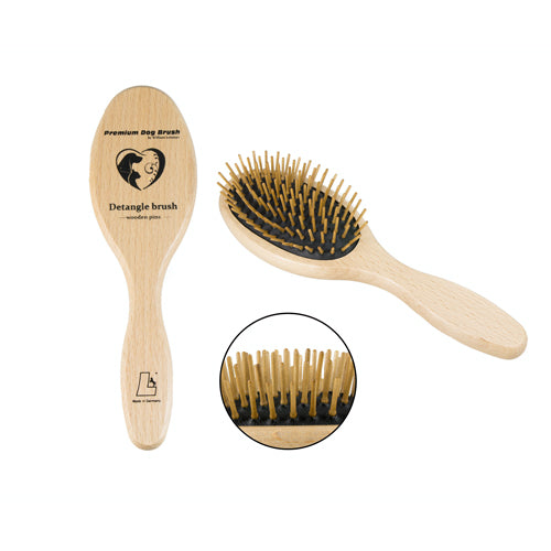 Leistner Natural Bristle Premium Dog Detangling Brush