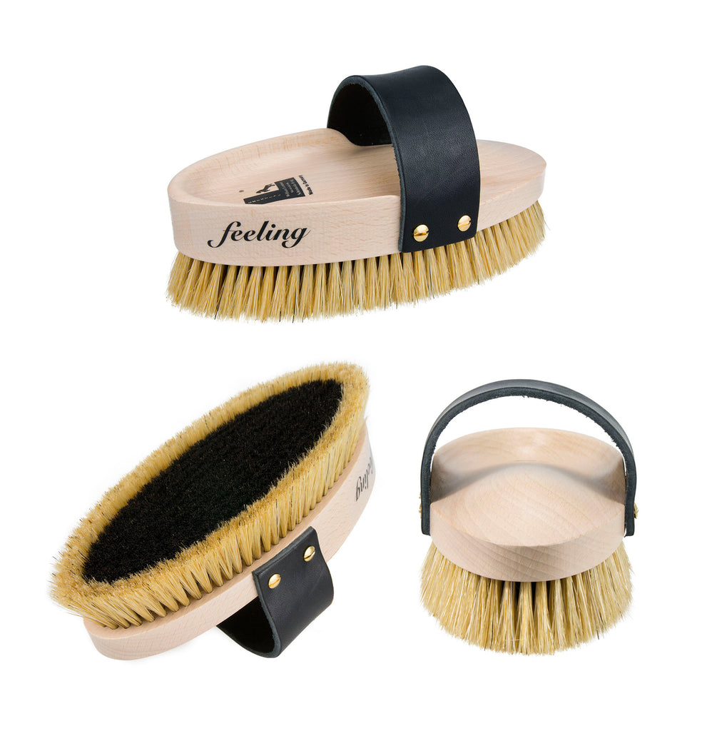 Leistner Natural Bristle "Feeling" Ergonomic Brush (Medium)