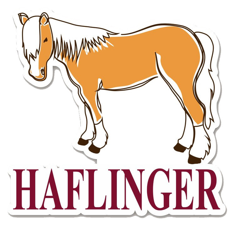 Haflinger Die-Cut Vinyl Sticker